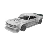 1/24 Rc Drift Car Body Wheelbase 106 Width 85 with Transparent Parts