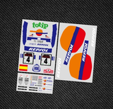 1/10 RC DRIFT CAR SHELL STICKER Wheelbase 256mm SC3011