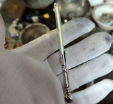 925 Silver Pendant with 3x22.5 Tritium Tube for Vintage Necklace