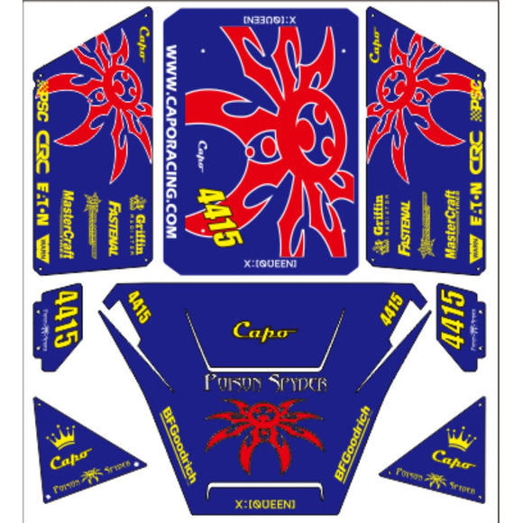 CAPO QUEEN CD1582X 1/8  Remote Control Climbing Car Body Sticker