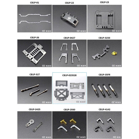 CAPO CUB1  1/18 Rc Car Frame Parts