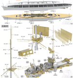CY MODEL CY527 1/200 Heavy Cruiser Prince Eugen Assembled Boat Model KIT 108cm length