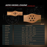 SAIL DLE Engine Wooden Propeller 19x8 Drilled Series