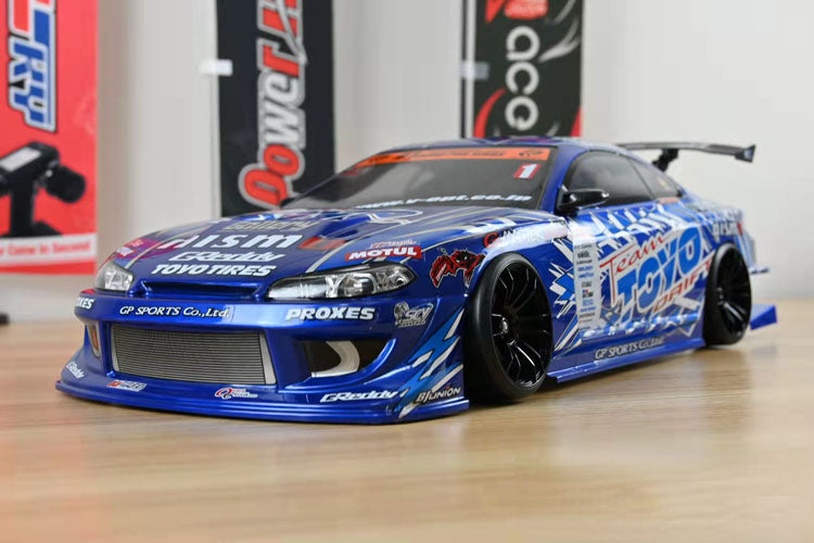 1/10 Finished Drift Car body shell TOYO S15 D1GP Width 195mm