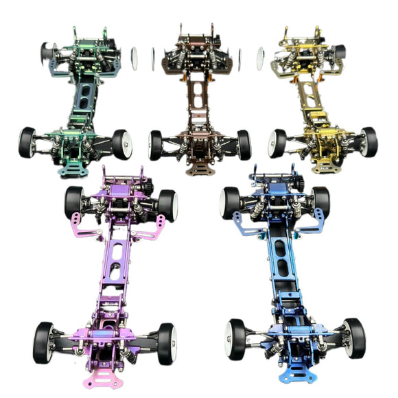 Rhina Racing RTSv2 TC4 1/24 RC Drift Car Titanium Frame KIT