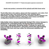 AZADA Avalon V1.1 1/10 RC Rear Drive Drift Frame Kit Decoupling Suspension Conversion Kit