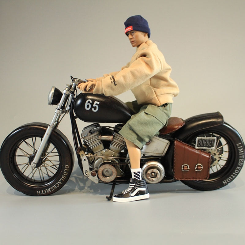 1/6 Retro Simulation Motorcycle Diecast Model – VAJJEXRC