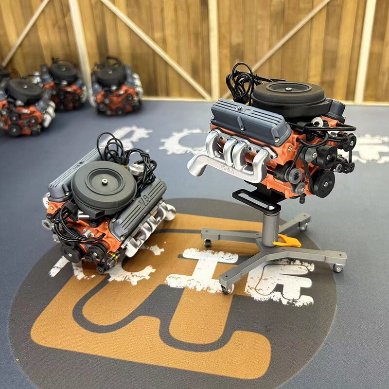 Engine Machine Decorative V8 Engine Decorative Ornament for 1/10 RC Crawler Car – VAJJEXRC