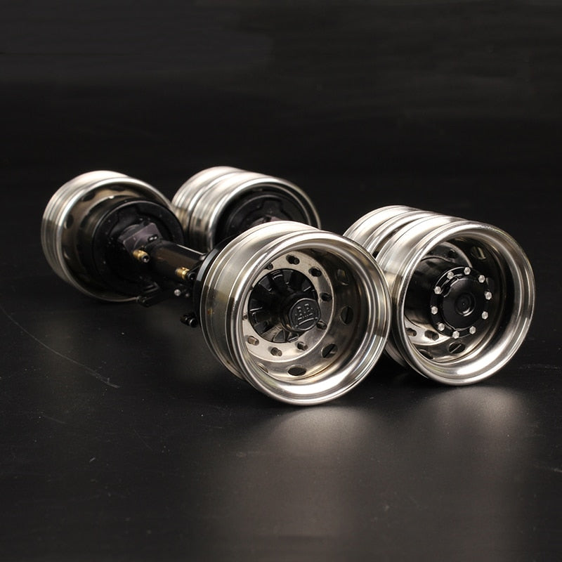 Metal Unpowered Axle with Simulation Brake for 1/14 Tamiya RC Tipper ...
