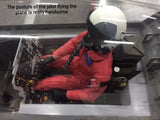 1/6 Fullbody Jet Pilots with Helmet for RC Airplane Pilot Figure Model