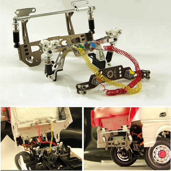 AXspeed 2 stuks metalen voorvelgen wielnaven voor 1:14 Tamiya aanhanger tractor auto-onderdelen upgrade AXspeed 2 stuks metalen voorvelgen wielnaven voor 1:14 Tamiya aanhanger tractor auto-onderdelen upgrade