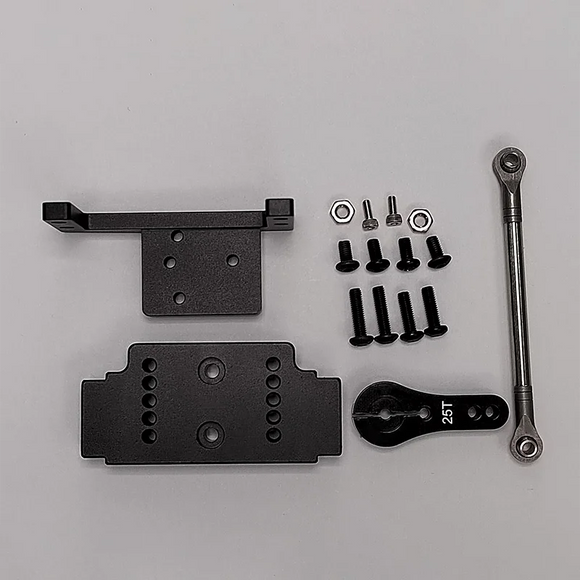 Kit De Direction Amélioré Pour Tamiya Lunch Box - Tirants En Acier Ressort Anti-dévissage + Chape De Servo - Noir - 6