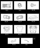 CAPO CD15827 JKMAX 1/8 Rc Car Gearbox Part A