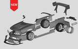 1/24 S14 Kouki Rc Drift  Car 3d Print Op Part for Fujimi 038275