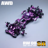 ZERORC RW00-SR 1/24 RWD Rc Drift Car Frame KIT Op Parts