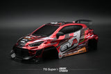 TGS TG Super 1/24 Yaris plastic car shell finished product, wheelbase 110mm front 80 rear 85mm