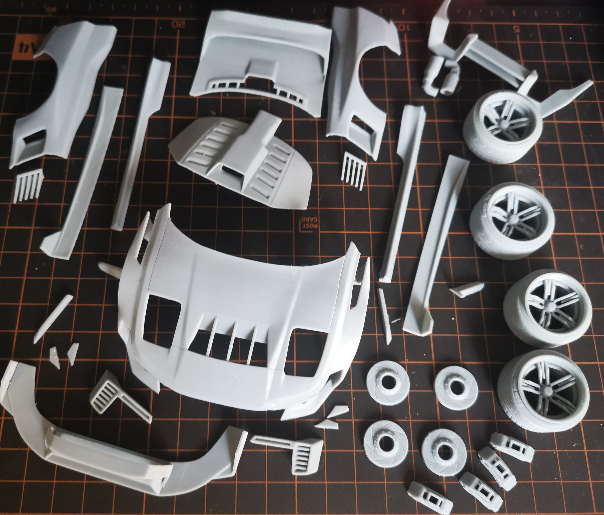 1/24 NSX Hycade Rc Drift 3D Printed Resin Op Parts for Tamiya