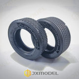 JXmodel 1/14 Tamiya Rc Tractor European 73mm Wide Narrow Rubber Tires 1 Pair
