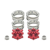 JDMODEL JDM-220 JDM-221 1:14 RC Truck Metal Banner Front and Rear Wheel Hub 1 Pair