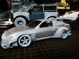 1/24 Rc Drift Car 180sx ROCKET BUNNY V1 3d Printing Parts for Fujimi