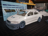 1/24 EVO7 Rc Drift Car 3d Printing Modified Parts with Transfer Sticker Fujimi 039206