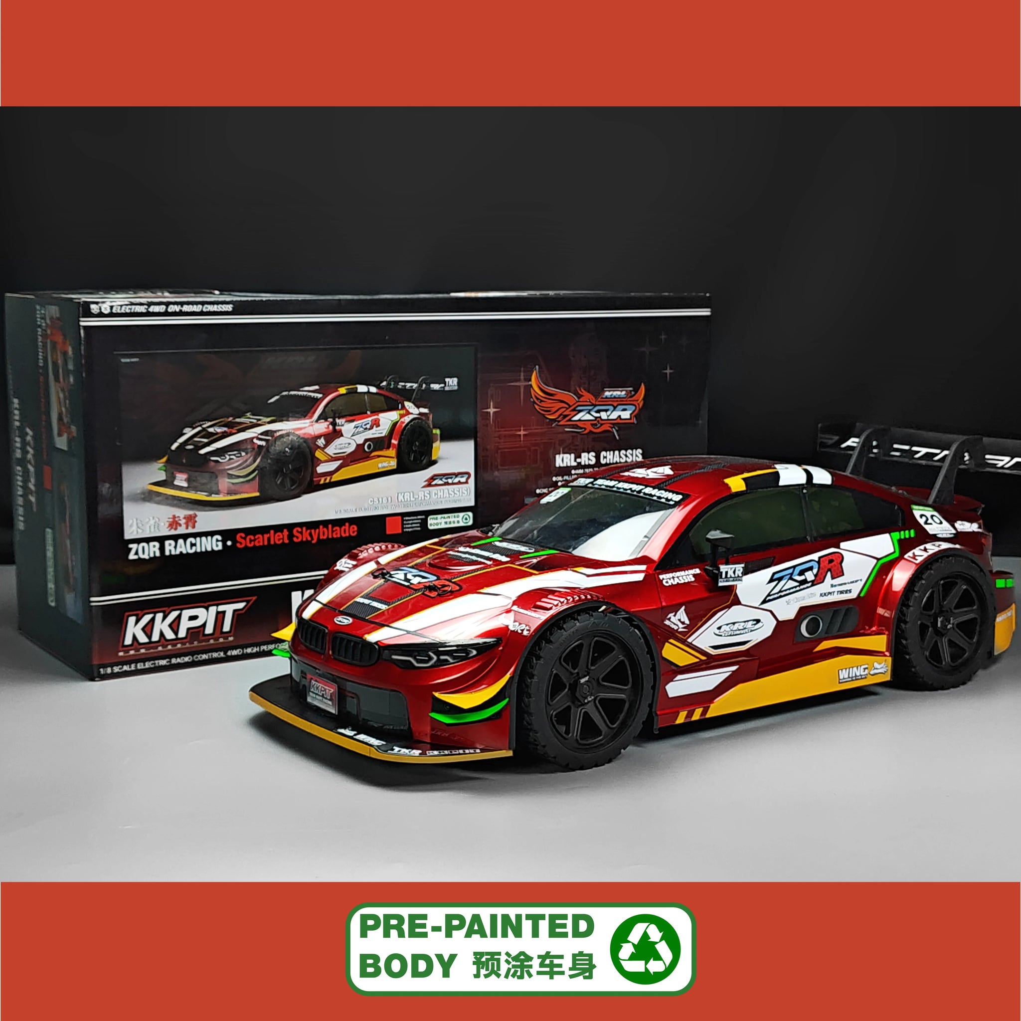 KKPIT 1/8 ZQR Racing Rc Car Kit Arr KRL-RS 360MM Wheelbase – VAJJEXRC