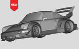 1/24 RWB 964 ZAKU Rc Drift Car shell Modification Kit with Water Sticker for Tamiya