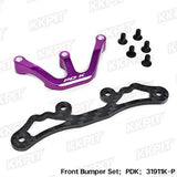 KKPIT 1/10 PDK Rwd Rc Drift Car Metal Bracket Carbon Fiber Front Crash 31911K