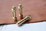 Brass Tritium Trachea Keychain 3x22.5mm