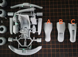1/24 Kart Rc Drift Car with Transfer Watermark Spare Parts