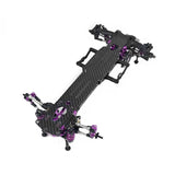 KKPIT PDK 1/10 RWD RC DRIFT CAR LSD Carbon Fiber Flexible Chassis 120 ° 1.5WAY 31927K