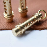 Brass Tritium Trachea Keychain 3x22.5mm