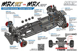 MST 1/10 RC drift car frame MRX GT v1.5 RWD KIT 532209