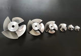 CNC Aluminum Alloy 40/60 80/100mm Propeller for Pulp Pump Jet Propulsion