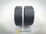 JXmodel 1/14 Tamiya Rc Tractor European 73mm Wide Narrow Rubber Tires 1 Pair
