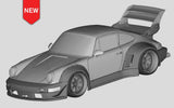 1/24 RWB 964 ZAKU Rc Drift Car shell Modification Kit with Water Sticker for Tamiya