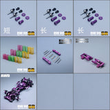 ZERORC RW00SR AWD 1/24 RC DRIFT CAR KIT WITH OP PART