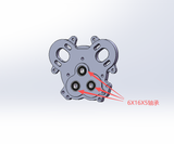Crossrc EMO XX 1/6  1/5 EMO XX2 XXL2 RC CAR CNC Aluminum Gearbox Housing CS-97401445