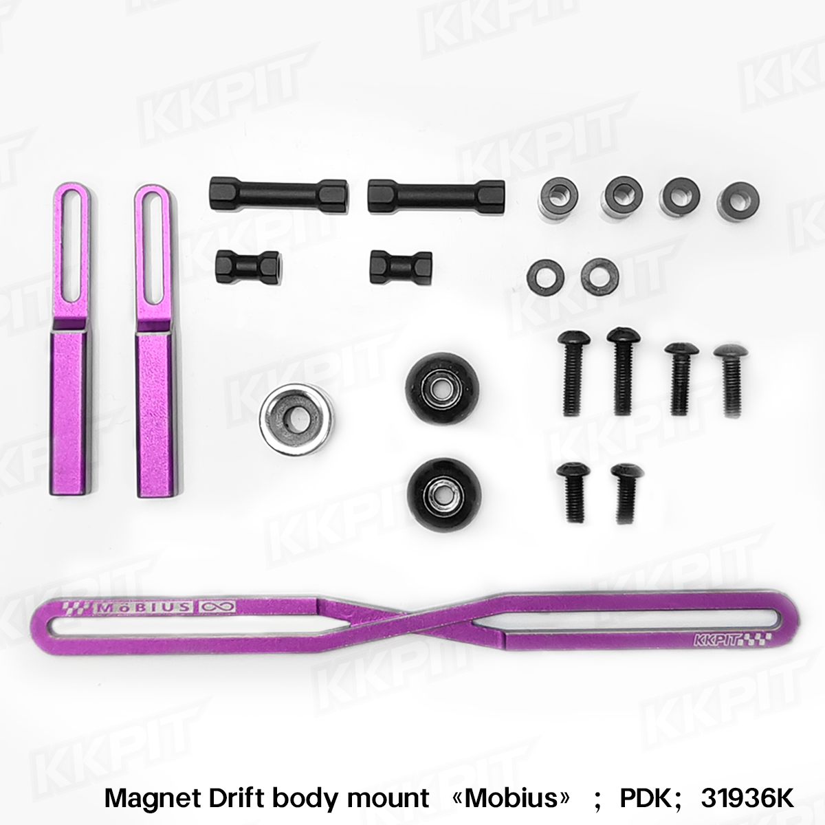 KKPIT 1/10 PDK RC DRIFT CAR Color Magnetic Shell Column Universal