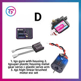 TG Super 1/24 Rc Drift Car Motor ESC Steering Gear Combination