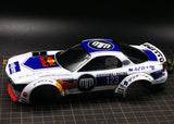 1/24 TAMIYA MADMIKE RX7 BOSS rc drift car body, painted finished 106mm wheelbase