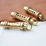 Brass Retro Tritium Trachea Pendant Self-luminous for 25 Years