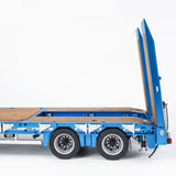 CUT MODEL 1/14 Metal Removable Hydraulic Tail Plate Low Bed Trailer CUT-QG2 + 2