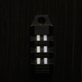 Self-luminous 25 Years Double Tube Tritium TC4 Titanium Alloy Keychain