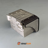 Scaleclub 1/14 Tamiya Rc Tractor Euro6 Stainless Steel Toolbox Miniature