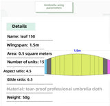 Remote Powered Paragliding 1.5 M Leaf1.5 RTF