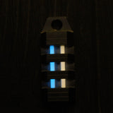 Self-luminous 25 Years Double Tube Tritium TC4 Titanium Alloy Keychain
