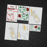 1/10 RC Drift Car YUKES Impreza SC1389 Wheelbase 256mm Sticker