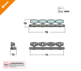TAMIYA 1/14 SCANIA 56368 RC TRACTOR 770S Front Bar Spotlight CTD-04F
