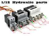 WST J-16 1/12 Hydraulic Excavator 1-6CH Directional Valve with Medium Oil Return Function
